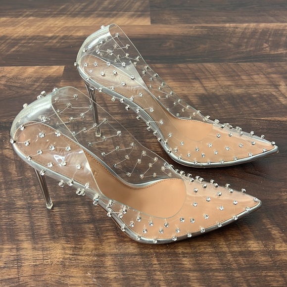 I AM JENNIFER LE Beyonce X Glacier Glass Slipper Heels size 43/13 - Picture 4 of 12